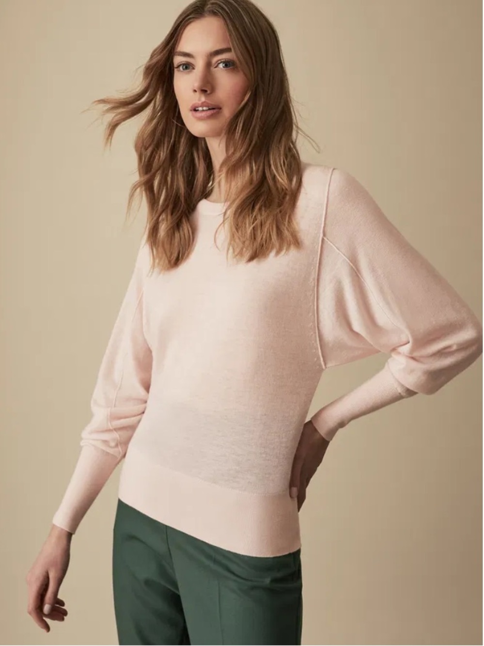 Reiss Abella wool cashmere blend jumper